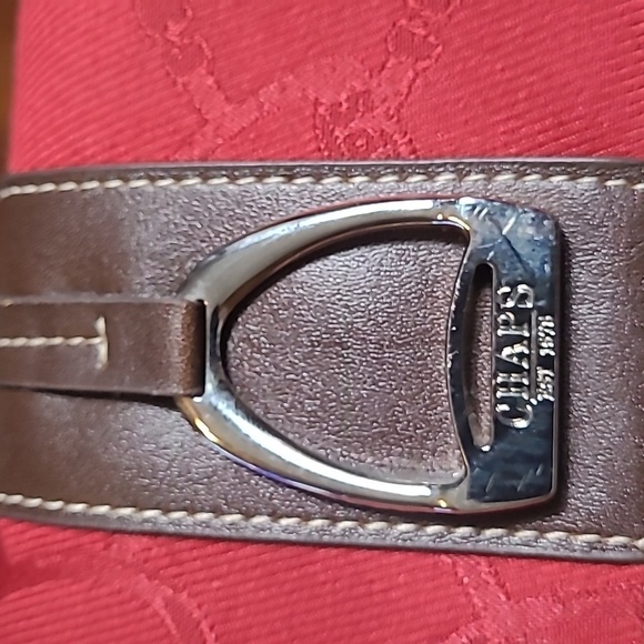 CHAPS Red Wristlet Snap Close Wallet with Silver Embellishment - Picture 7 of 7